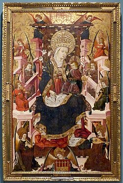 María, Reina de los Cielos (1439) del retablo de Albalate del Arzobispo