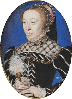 Catalina de Médici, esposa de Enrique II.