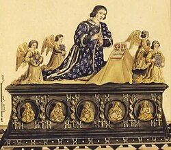 Ilustración de la tumba de Carlos VIII