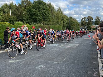 Fotografía general representativa de la competición ciclista