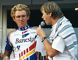 Retrato del ciclista Gérard Rué