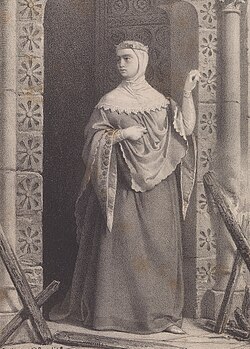 Litografía del siglo XIX que representa a la reina Urraca