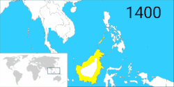 Evolución territorial del Sultanato de Brunéi