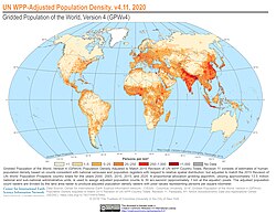 Mapa de densidad de población