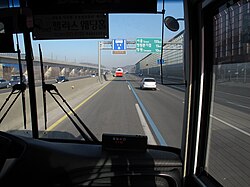 Carril de autobús en la Autopista de Gyeongbu