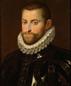 Inscripción y datos biográficos de Ernesto de Austria