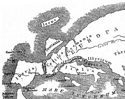 Mapa de Europa según Estrabón