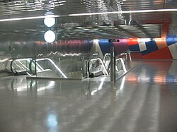 Vestíbulo de las líneas L9 Nord y L10 en la estación de La Sagrera.