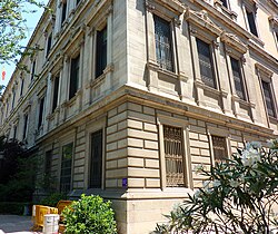 Zona del Palacio de Biblioteca y Museos Nacionales en la que se ubicaba el Museo de Arte Moderno