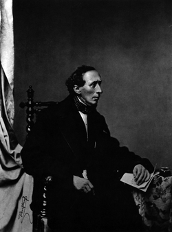 Retrato de Hans Christian Andersen