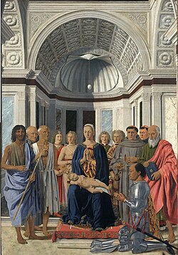 Federico da Montefeltro en la Pala di Brera