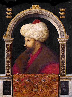 Retrato histórico de Mehmed II Fatih.
