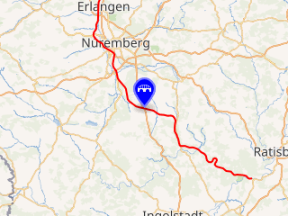 Mapa geográfico del trazado del canal