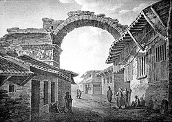 Arco de Galerio hacia la primera mitad del siglo XIX