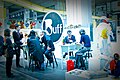 Expositor de la marca Buff