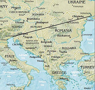 Mapa detallado de la península balcánica
