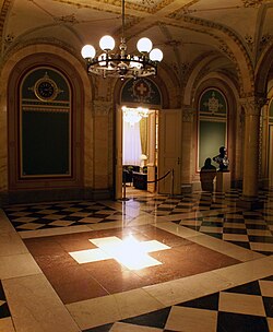 Interior del Palacio Federal, lugar donde se reúne el Consejo Federal