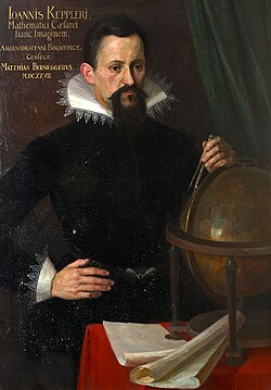 Retrato histórico de Johannes Kepler realizado por un artista desconocido en 1620.