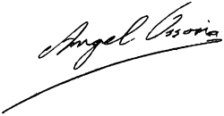 Firma autógrafa de Ángel Ossorio y Gallardo.