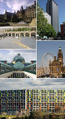 Vista general que muestra el entorno urbano e histórico de Sheffield