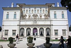 Fachada de la Galería Borghese
