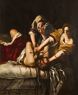 Judith decapitando a Holofernes de Artemisia Gentileschi