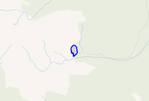 Mapa topográfico de la zona de la Laguna Negra