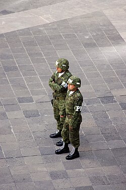 Elementos del Cuerpo de Policía Militar de México