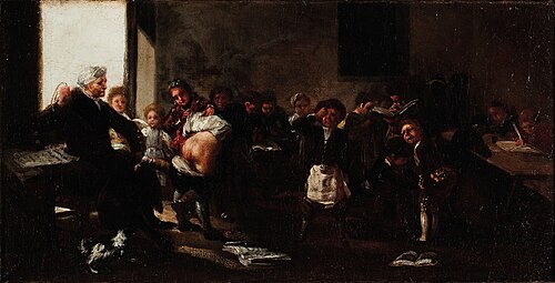 Pintura La letra con sangre entra de Goya