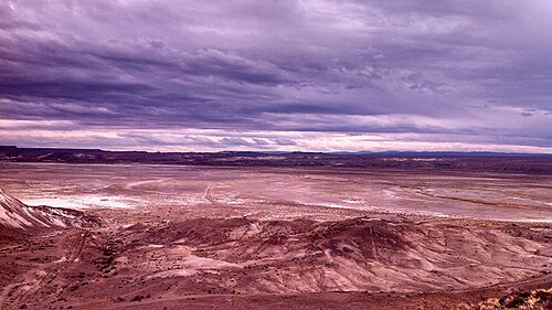 Valle del Río Deseado cerca de Pico Truncado