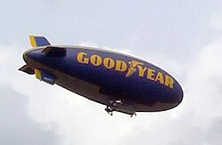 Dirigible de la compañía Goodyear