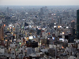 Vista aérea del Gran Tokio