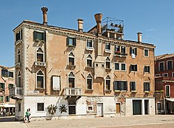 Fachada de la supuesta casa de Giovanni Caboto en Venecia