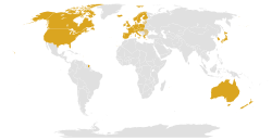 Mapa e ilustración que muestra los Estados miembros del Comité de Ayuda al Desarrollo.