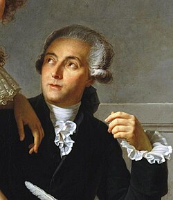 Retrato de Antoine Lavoisier según Jacques-Louis David