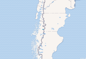 Mapa de localización de la cuenca del río Aysén.