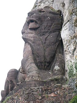 El León de Belfort, obra de Bartholdi