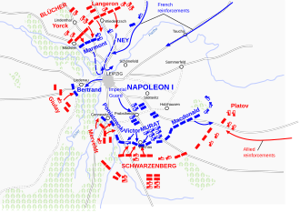 Mapa táctico de las acciones militares del 16 de octubre de 1813