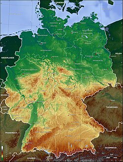 Geografía física de Alemania