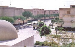 Vista de la ciudad de Khafji antes de la batalla