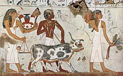 Pintura mural de cámara funeraria del Imperio Nuevo
