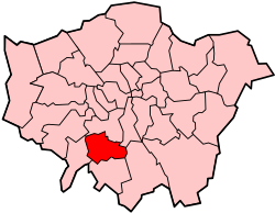 Detalle cartográfico de Merton