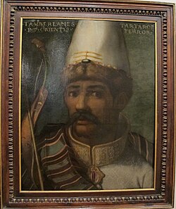 Retrato histórico de Tamerlán de la serie Gioviana