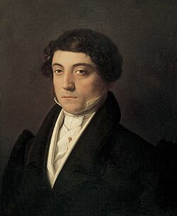 Gioachino Rossini en un retrato fechado en 1815