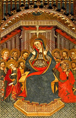 Tabla central del Retablo del Espíritu Santo