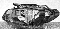 Fotografía de un Mark V<em> británico