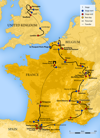 Logo y emblema oficial del Tour de Francia 2014