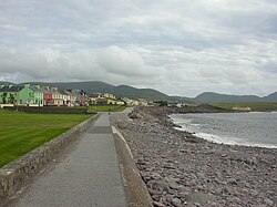Vista panorámica de Waterville en Irlanda