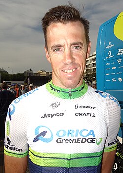 Mathew Hayman en una competencia ciclista