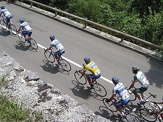 Detalle de la competición en ruta del Tour de Francia 2005